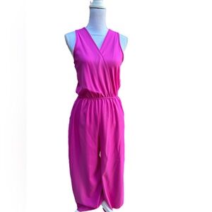 NWT 2 Hearts Magenta Pink Sleeveless Jumpsuit - Small